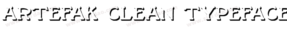 Artefak Clean Typeface字体转换